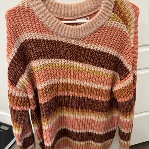 Striped Multicolor Knit Sweater
